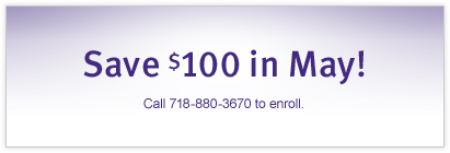Get $100 off in May!