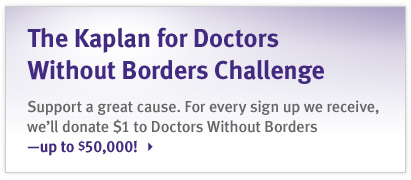 Enter the Kaplan for Doctors Without Borders Challenge
