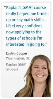 Kaplan GMAT Preparation Student Testimonial 1