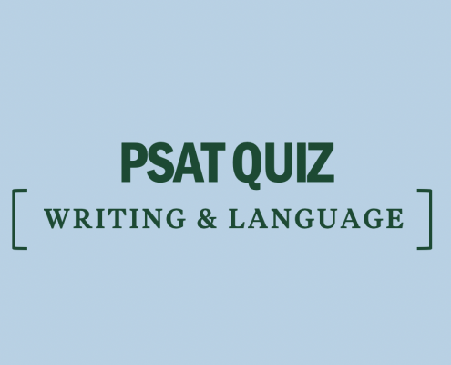 psat quiz writing and language