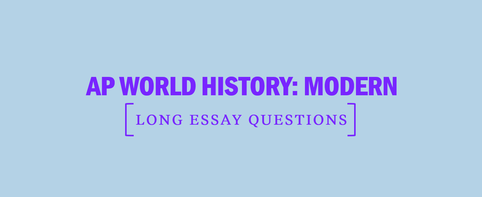 ap world essay format