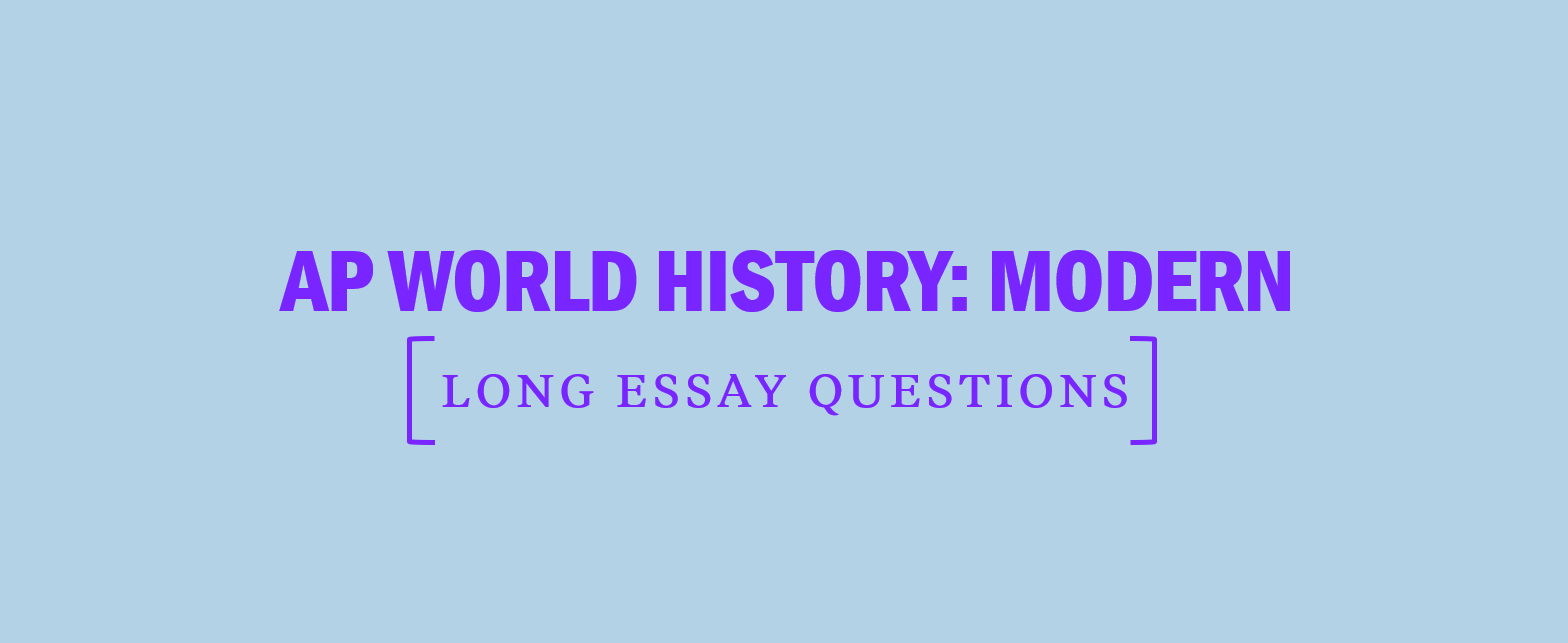 ap art history long essay question