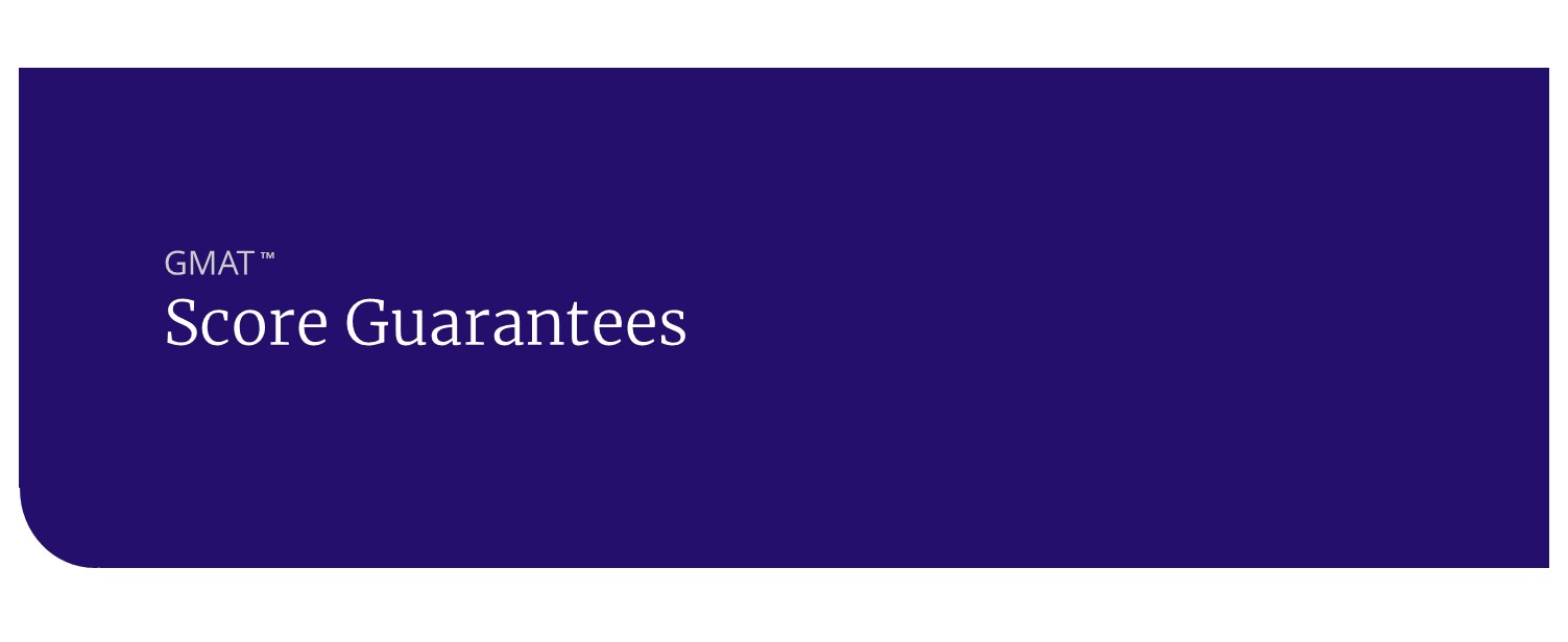 GMAT Score Guarantee article