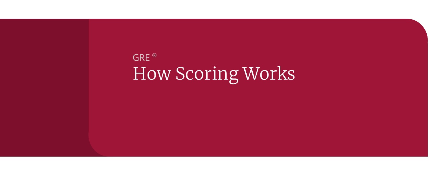 how gre scoring works